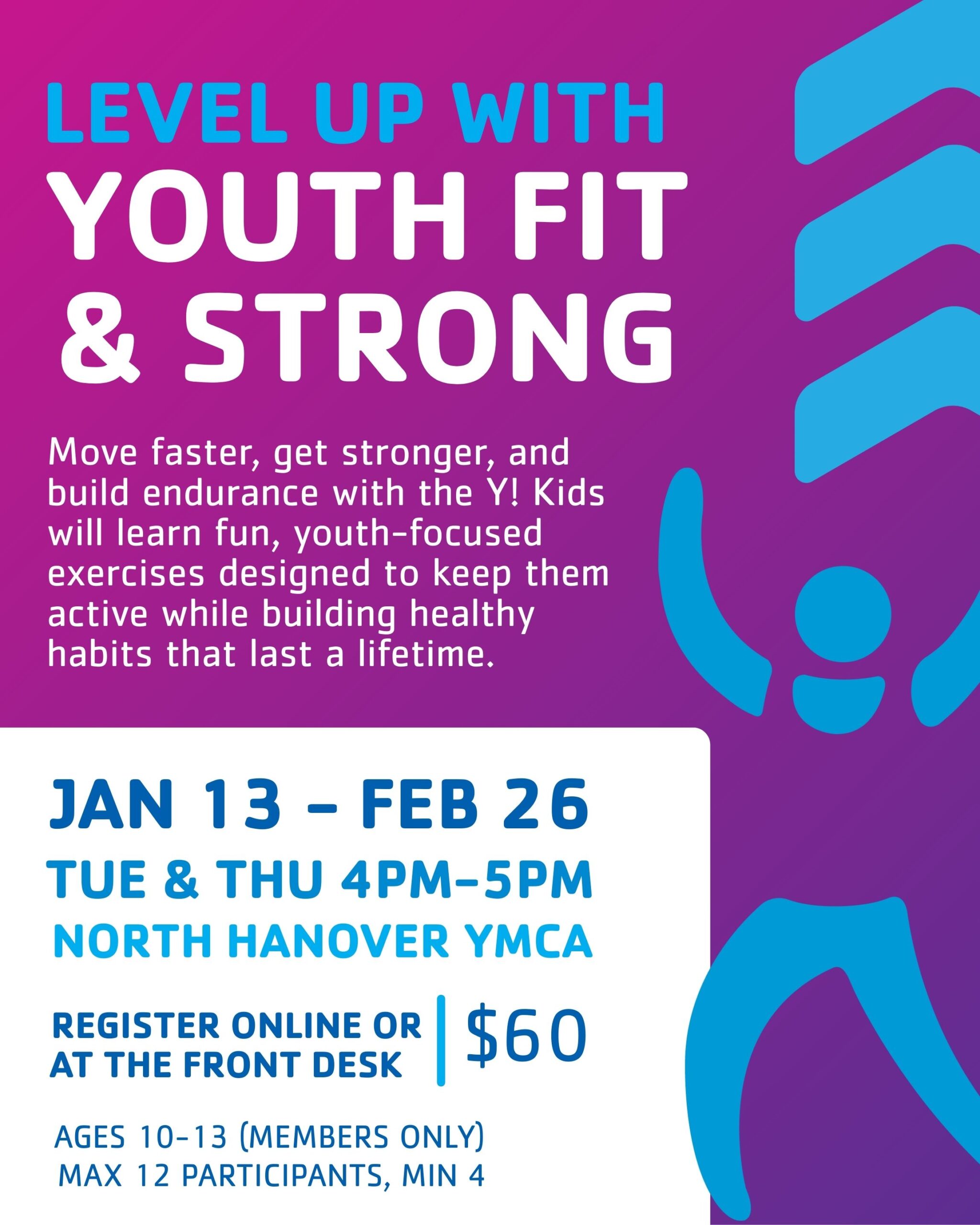 Click to register for Youth Fit and Strong Class